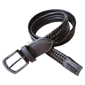Vente en gros en usine <span class=keywords><strong>Ceinture</strong></span> <span class=keywords><strong>tressée</strong></span> en cuir reconstitué Allemagne pour <span class=keywords><strong>ceinture</strong></span> unisexe à boucle ardillon <span class=keywords><strong>dorée</strong></span> personnalisée - Product Image 2