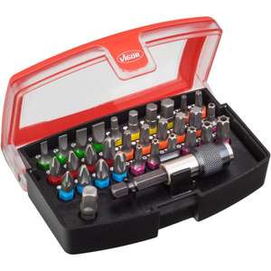 VIGOR - V5019 Juego de puntas 1/4 ''(32 Uds.) -EAN 4047728050197 INSERTS PARA ATORNILLADOS CONJUNTOS DE PUNTAS ATORNILLADAS - Product Image 1