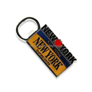 Gepersonaliseerde Ontwerp New York Souvenirs Emaille Sleutelhanger