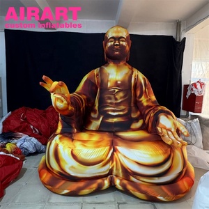 Décoration de fête <span class=keywords><strong>gonflable</strong></span> de <span class=keywords><strong>Bouddha</strong></span> de 3 m de haut, mascotte de ballon <span class=keywords><strong>gonflable</strong></span> <span class=keywords><strong>Bouddha</strong></span> doré - Product Image 1