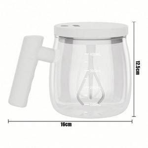 Taza de Café de Vidrio de Nuevo Estilo con Escala, Taza de Vidrio Portátil con Agitación Automática y Logotipo Personalizado - Product Image 3