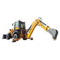 TOPONE machines de terrassement pelleteuse Mini chargeuse tracteur chargeuse pelleteuse remorquable TBL30-25 4WD 1tonne 2ton chargeur frontal