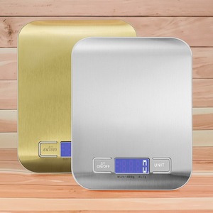 Báscula de alimentos para cocinar y hornear Pantalla LCD Función de <span class=keywords><strong>tara</strong></span> Mini báscula de Cocina Digital de acero inoxidable - Product Image 2