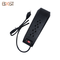 Multiprise BXST-VRS-US4 avec relais, prise universelle, télécommande portable, trois indicateurs LED, stabilisateur de tension domestique, régulateur de tension