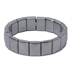 Bracelet Terahertz Naturel Main Rangée Chanfrein Bracelets Noble Sain Hommes Femmes Bijoux Cadeau D'anniversaire - Product Image 4