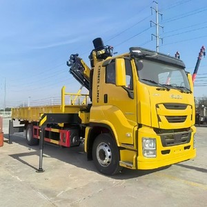 รถบรรทุก ISUZU GIGA ติดเครนแบบ Knuckle Boom ขับเคลื่อน 4x2 บรรทุกสินค้า ติดตั้งเครนแขนพับได้ 8 ตัน - Product Image 1
