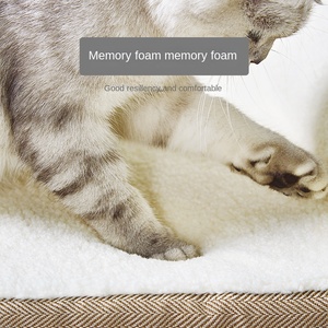 Wholesale Custom Luxury Pet Soft Plush Warm Bed Cushion Pet Sofa Cat <b>Dog</b> Bed - Product Image 2