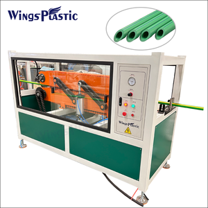 Plastique PE/PP/PPR/HDPE/LDPE eau et Conduit électrique tuyau/Tube (extrudeuse, transport, enroulement de coupe, belling) prix des machines - Product Image 3