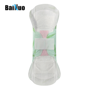 Servilleta sanitaria femenina Etiqueta privada Almohadillas sanitarias <span class=keywords><strong>Biodegradable</strong></span> Ecológico Bambú Algodón PE Bolsa Desechable Ultra delgada 245mm - Product Image 6