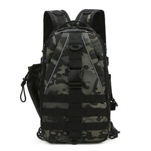 Sac à dos de pêche d'extérieur double usage Luya, sac tactique à bandoulière unique, camouflage multifonctionnel, sac à canne - Product Image 5