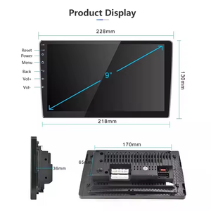 9'' Inch Universal Double Din <strong>Android</strong> Car Radio with Split Screen Stereo Touch Screen CarPlay &amp; for for Player - Product Image 2