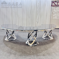 Table Serpentine Métallique Moderne la Plus Vendue – Vente en Gros Usine de Mobilier de Mariage et Ensembles de Salle à Manger Commerciale pour Banquets et Événements