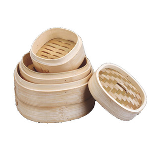 2025 nouveau Style bambou écologique <span class=keywords><strong>jetable</strong></span> Mini fait à la main bambou vapeur couverture en acier inoxydable 3L capacité 3 couches bébé ours - Product Image 1