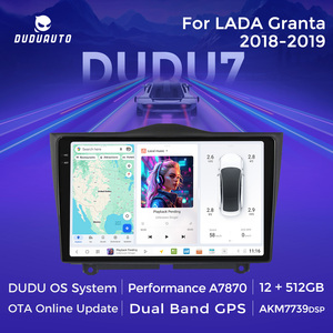 Duduauto เครื่องเสียงรถยนต์ UIS7870ระบบอัจฉริยะเครื่องเล่นมัลติมีเดียสเตอริโอส่วนหัว GPS สำหรับ <span class=keywords><strong>Lada</strong></span> granta CROSS 2018 -2019 - Product Image 5