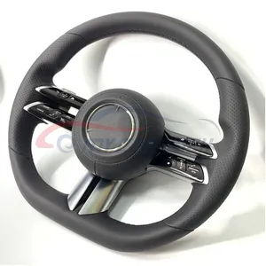 Dragonfly M-ercedes B enz Steering Wheel A Class C Class E GLA GLC GLB GLE W212 Old Model to New Carbon Fiber Suede LED RPM