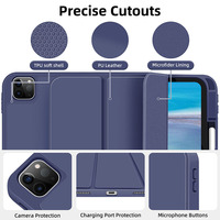 Fabrication cas smart cover antichoc tablet cas personnalisé mince conception tablet case en cuir pour iPad Pro 11 Pro 12.9 2021 nouveau