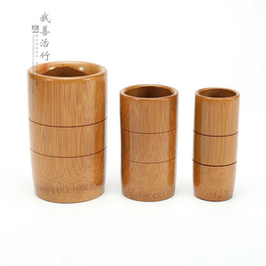 Bamboo Cupping Jars Round 3Pcs Pain Relief Therapy Tools For Acupuncture And Moxibustion Use Chongqing Origin ZH 01 - Product Image 3