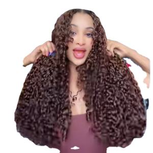 阿里巴巴批发女性美发产品双纬小精灵卷曲巴西人发束小精灵卷发价格便宜 - Product Image 1