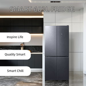 Original 603L Smart Side-by-Side <b>Refrigerator</b> Cross Open Door APP Control New Condition Household Use Smart Side-by-side Refrige - Product Image 3