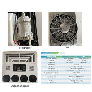 12v <span class=keywords><strong>24v</strong></span> Parking Climatiseur Batterie Puissance Tracteur Camion Camper RV Système De Climatisation Électrique - Product Image 5