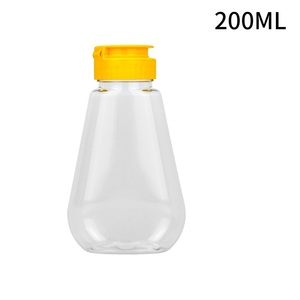 Bán Buôn 200Ml Mật Ong Chai Thực Phẩm Cấp Pet Nhựa Xách Tay Bóp <span class=keywords><strong>Jar</strong></span> Lật Top Cap Cho Gà Nước Sốt Salad Trái Cây Nước Ép Cà Chua - Product Image 2