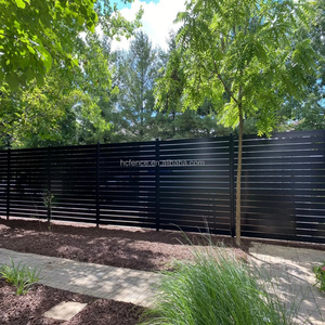 גן מרפסת אלומיניום גדר פרטיות 6 רגליים פרופיל laper מסגרת מסגרת בר אופקי מצופה אבקה מצופה אבקה מצופה קל להתקין - Product Image 4