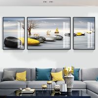 200x70 CM S3 Galerie Hängendes Bild Aluminiumlegierungsrahmen Wand Wohnzimmer TV Sofa Hintergrund Kristall Dekor Dropshipping DDP