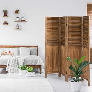 Écran de séparation en bois, intérieur/extérieur, traditionnel antique, cloison de séparation, pliable et mobile - Product Image 6