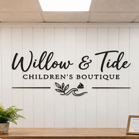 Enseigne personnalisée découpée au laser avec logo, enseigne de magasin, enseigne de logo d'entreprise, enseigne en acrylique, décoration de réception, panneau de salon