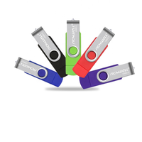 Clé USB haute vitesse 128 Go Type-C 3.0 Nouveau 64 Go 32 Go 16 Go 8 Go 4 Go Ordinateur mobile OTG Boîte en métal Interface rotative 2.0 USB
