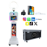 Cabina de Fotos Interactiva de Última Generación para iPad y DSLR con Pantalla LCD de 29 Pulgadas para Reproducción de Video/Fotos