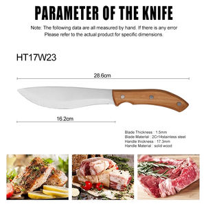 新製品コンセプト木製ハンドルカービングナイフ、耐久性のある鋭いステンレス鋼ナイフ、カスタマイズ可能ロゴ - Product Image 3