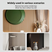 Panneaux de revêtement mural en PVC WPC à grain de bois imperméables pour la décoration intérieure de la chambre à coucher, de la salle de bain et de l'hôtel