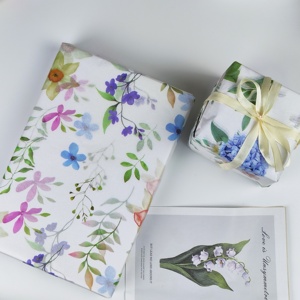 Papel de Regalo Translúcido con Diseño Floral para el Día de la Madre 2026, 50*70CM, 500 Unidades, Envoltorio para Ramos, Estilo Coreano, en Stock - Product Image 6