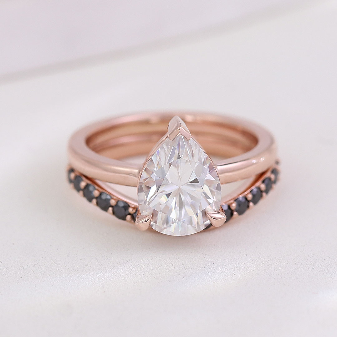 แหวนเพชรโมอิสซาไนต์ทอง 14k