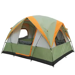 Factory Direct Sales Outdoor 3-4 Family Account Folding Double Rainproof Park Picnic Tent Camping Tent
