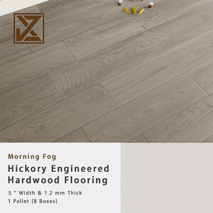 พื้นไม้ฮิคกอรี่วิศวกรรม ทนทานต่อคราบสกปรก ใช้งานได้ยาวนาน ขายดี ป้องกันการลื่น ผิวมันเงาสูง เหมาะสำหรับห้องครัว - Product Image 2