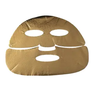 Foglio maschera Oem produttore cinese maschera Odm secca foglio maschera foglia oro viso 24k lamina d'oro