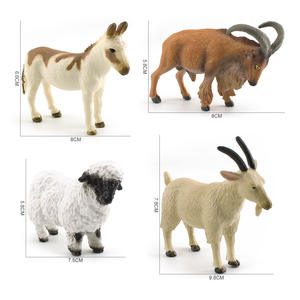 Lelewu modelo de simulación cabra salvaje cabra oveja manchado burro granja animal ornamento juguete - Product Image 4