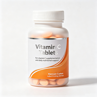Étiquettes de bouteilles de compléments alimentaires Haoxuan OEM, film mat argenté, autocollants imperméables pour l'emballage des vitamines et l'affichage en magasin
