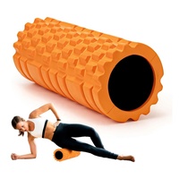 Rouleau de massage en mousse EVA à picots pour fitness, colonne de yoga creuse, pour massage des muscles des jambes, étirements à domicile et en salle de sport, avec logo personnalisé