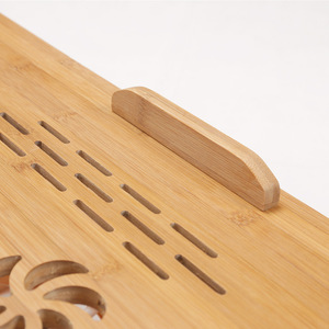 Table pliante pour ordinateur portable en bambou Bamboo Technology, petite, moyenne, grande taille, hauteur réglable, dissipation de la chaleur, bureau de lit - Product Image 4