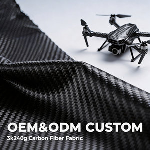 Tessuto in Fibra di Carbonio 3K Super Leggero per Telai di Droni FPV e Componenti Aerospaziali - 240gsm Alta Resistenza Plain Twill - Produzione Diretta - Product Image 2