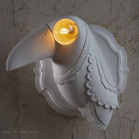 Botimi — applique murale nordique moderne en résine à la forme d'un oiseau, Luminaire décoratif d'intérieur, idéal pour un salon, une chambre à coucher ou une chambre à coucher