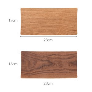 Japanese Style Ash And Walnut Solid Wood <b>Tray</b> 28x13 Cm For Coffee <b>Tea</b> Bread Serving - Product Image 4