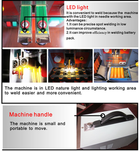4-en-1 Mig Pulse 18650 Battery Spot Welder Machine 709AD + 70B Welding Pen Double LED Display New Condition Soldering Iron - Product Image 3