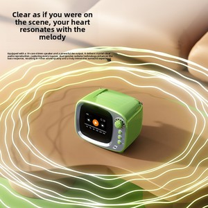 Mini TV Inteligente con Altavoz, Reloj Despertador Multifunción Retro de Escritorio, Pantalla de <span class=keywords><strong>Letras</strong></span>, Radio FM Estéreo Portátil Integrada - Product Image 2