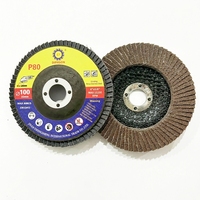 Disque à lamelles 4 pouces 100 mm en oxyde d'aluminium, disque abrasif grain 80 pour meuleuse d'angle, métal et acier inoxydable EN12413