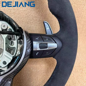 Volante Sportivo M in Fibra di Carbonio e Finta Pelle per <span class=keywords><strong>BMW</strong></span> X1 X2 X3 F30 F10 F21 F22 F15 F16 F45 F32 F33 E70 E90, Fornitura Diretta dalla Fabbrica - Product Image 4