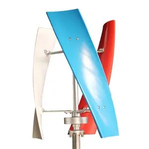 Vente en gros pas cher x type 5kw éolienne verticale nouveau design avec 3 pales petit générateur portable pour toit de maison